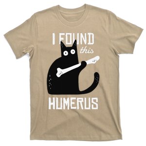 Scary I Found This Humerus Cat Black Humorous Medical Gift T-Shirt