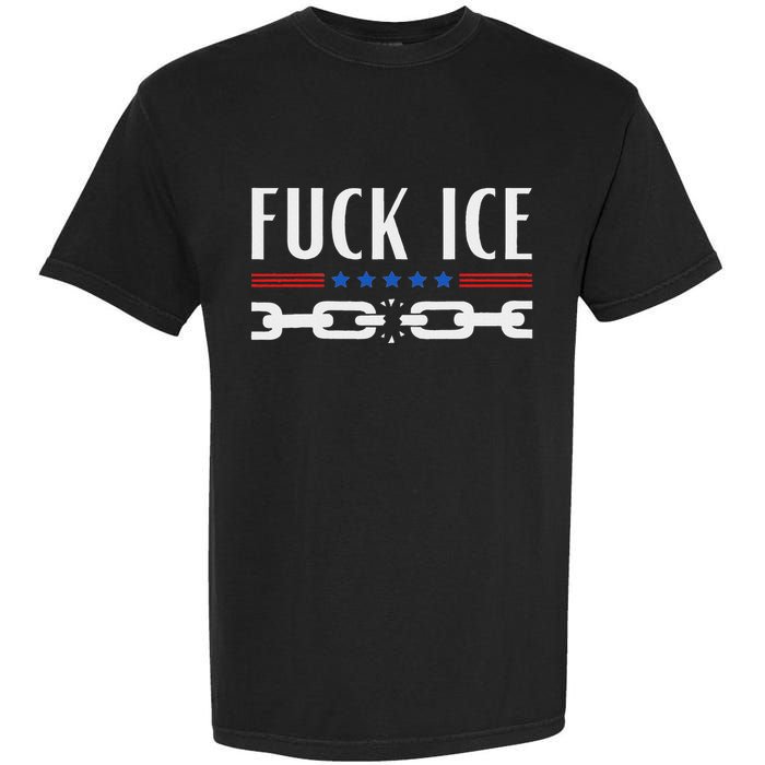 Support Immigrants Fuck Ice Garment-Dyed Heavyweight T-Shirt