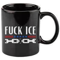 Support Immigrants Fuck Ice 11oz C Handle Ceramic Mug