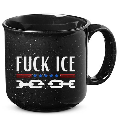 Support Immigrants Fuck Ice 15oz Campfire Ceramic Mug