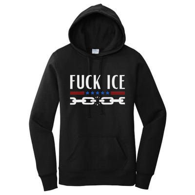 Support Immigrants Fuck Ice Women's Pullover Hoodie
