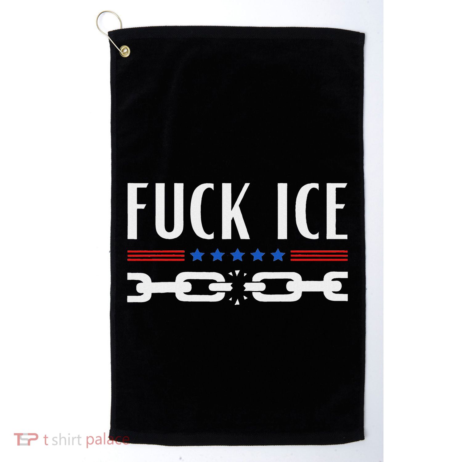 Support Immigrants Fuck Ice Golf Towel