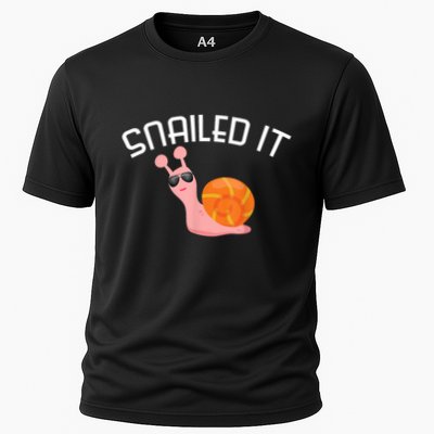 Snailed It Funny Lazy Snail Lover Gift Performance Shirt