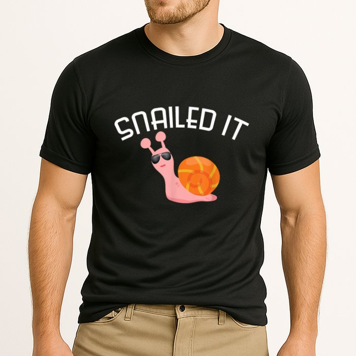 Snailed It Funny Lazy Snail Lover Gift Performance Shirt