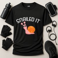 Snailed It Funny Lazy Snail Lover Gift Performance Shirt