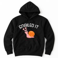 Snailed It Funny Lazy Snail Lover Gift Hoodie