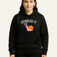 Snailed It Funny Lazy Snail Lover Gift Hoodie
