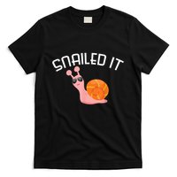 Snailed It Funny Lazy Snail Lover Gift T-Shirt