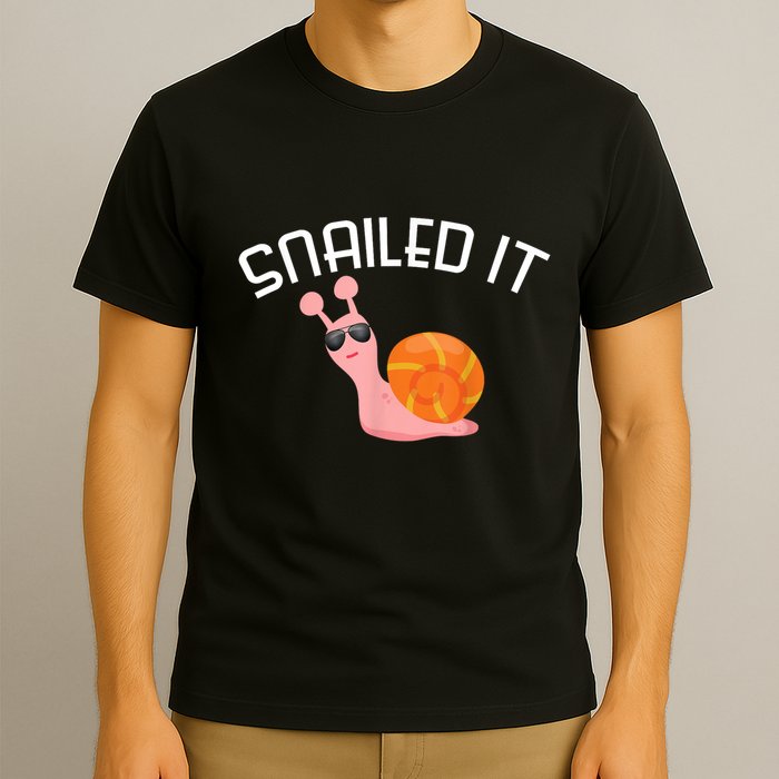 Snailed It Funny Lazy Snail Lover Gift T-Shirt