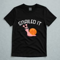 Snailed It Funny Lazy Snail Lover Gift T-Shirt