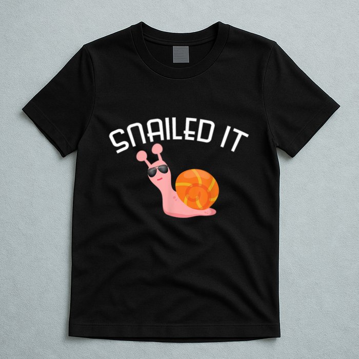 Snailed It Funny Lazy Snail Lover Gift T-Shirt