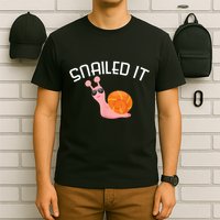Snailed It Funny Lazy Snail Lover Gift T-Shirt