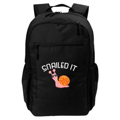 Snailed It Funny Lazy Snail Lover Gift Backpack