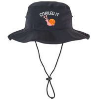 Snailed It Funny Lazy Snail Lover Gift Bucket Hat
