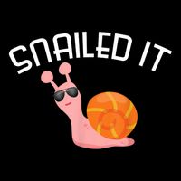 Snailed It Funny Lazy Snail Lover Gift Bucket Hat