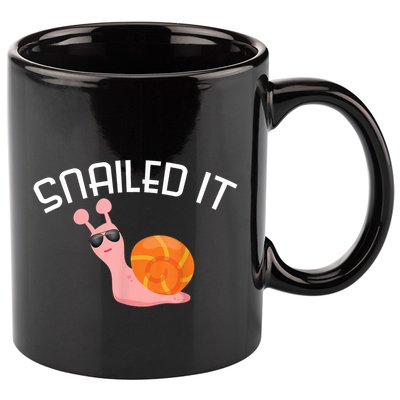 Snailed It Funny Lazy Snail Lover Gift 11oz C Handle Ceramic Mug