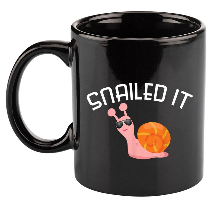 Snailed It Funny Lazy Snail Lover Gift 11oz C Handle Ceramic Mug