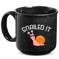 Snailed It Funny Lazy Snail Lover Gift 15oz Campfire Ceramic Mug