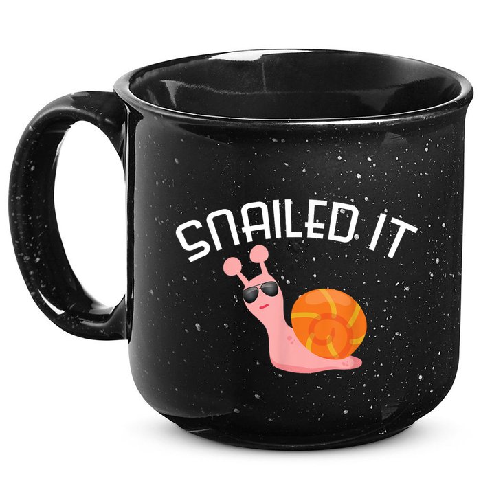Snailed It Funny Lazy Snail Lover Gift 15oz Campfire Ceramic Mug