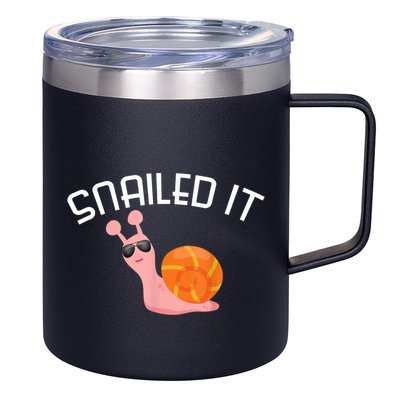 Snailed It Funny Lazy Snail Lover Gift 12oz Stainless Steel Coffee Mug