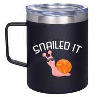 Snailed It Funny Lazy Snail Lover Gift 12oz Stainless Steel Coffee Mug