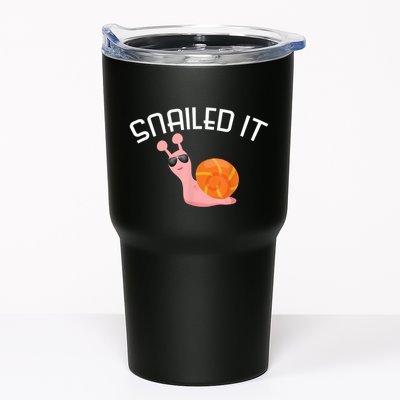 Snailed It Funny Lazy Snail Lover Gift Tumbler