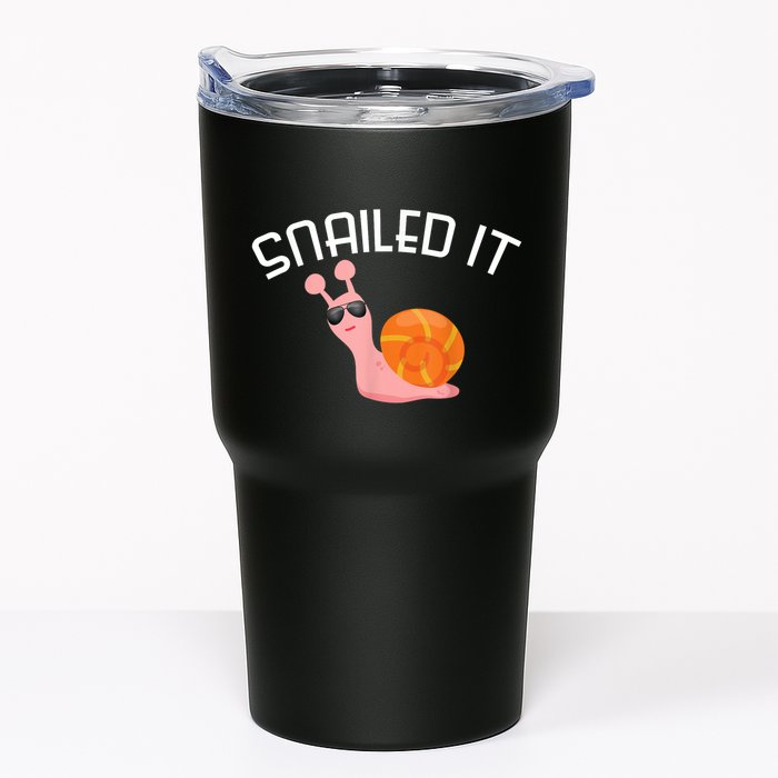 Snailed It Funny Lazy Snail Lover Gift Tumbler