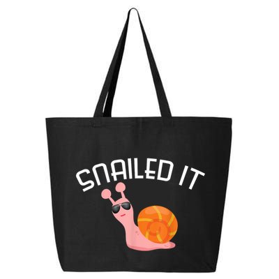 Snailed It Funny Lazy Snail Lover Gift 25L Jumbo Tote