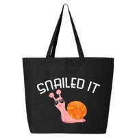 Snailed It Funny Lazy Snail Lover Gift 25L Jumbo Tote