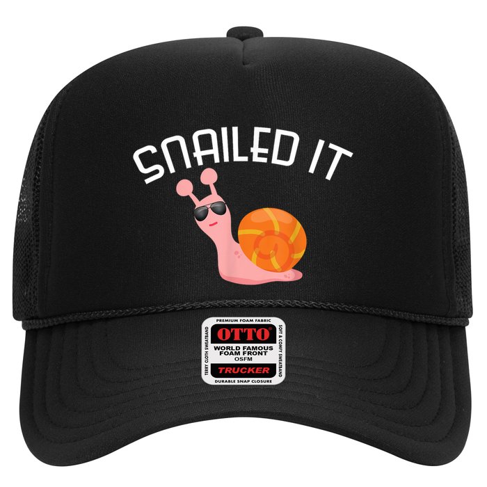 Snailed It Funny Lazy Snail Lover Gift Hat