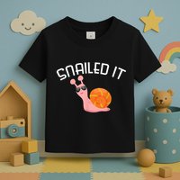 Snailed It Funny Lazy Snail Lover Gift Toddler T-Shirt