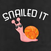 Snailed It Funny Lazy Snail Lover Gift Microfiber Hand Towel