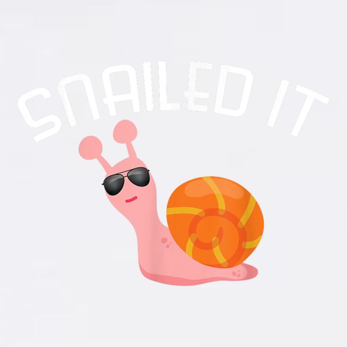 Snailed It Funny Lazy Snail Lover Gift Garment-Dyed Sweatshirt