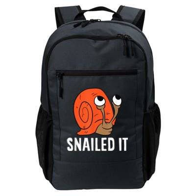 Snailed It Funny Snails Snail Lovers Daily Commute Backpack