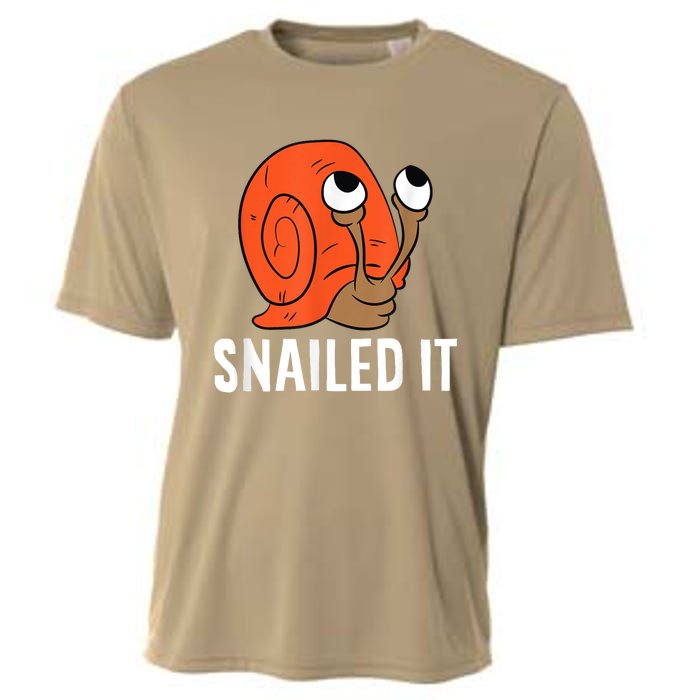 Snailed It Funny Snails Snail Lovers Cooling Performance Crew T-Shirt