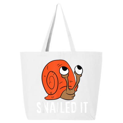 Snailed It Funny Snails Snail Lovers 25L Jumbo Tote