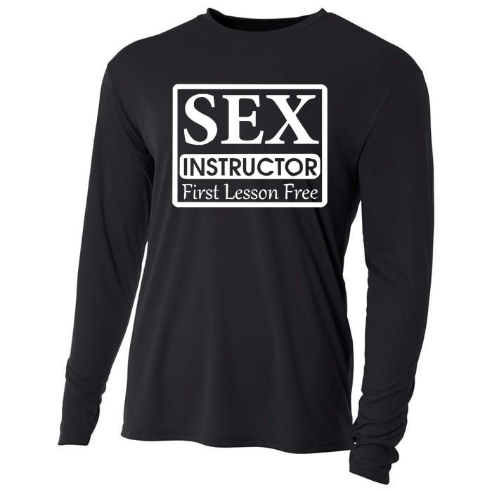 Sex Instructor First Free Lesson Cooling Performance Long Sleeve Crew