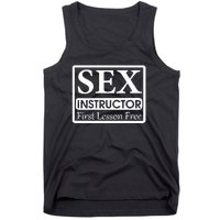 Sex Instructor First Free Lesson Tank Top