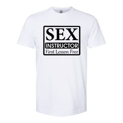 Sex Instructor First Free Lesson Softstyle CVC T-Shirt