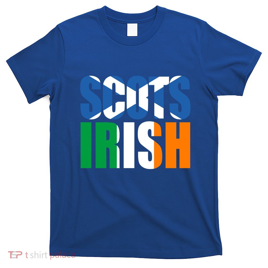 Scots Irish Flag Scotland Ireland Scottish Irish Gift T-Shirt