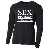 Sex Instructor First Free Lesson Cooling Performance Long Sleeve Crew