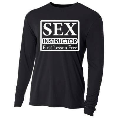 Sex Instructor First Free Lesson Cooling Performance Long Sleeve Crew