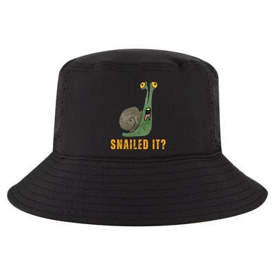 Snailed It Funny Snails Snail Lovers Cool Comfort Performance Bucket Hat