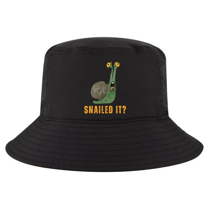 Snailed It Funny Snails Snail Lovers Cool Comfort Performance Bucket Hat