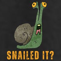 Snailed It Funny Snails Snail Lovers 7 Panel Mesh Trucker Snapback Hat