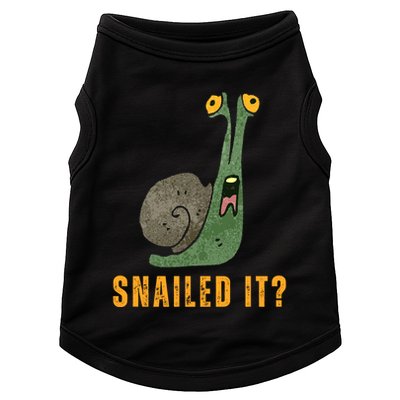 Snailed It Funny Snails Snail Lovers Doggie Tank
