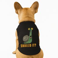 Snailed It Funny Snails Snail Lovers Doggie Tank