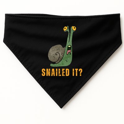 Snailed It Funny Snails Snail Lovers USA-Made Doggie Bandana