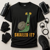 Snailed It Funny Snails Snail Lovers Performance Shirt