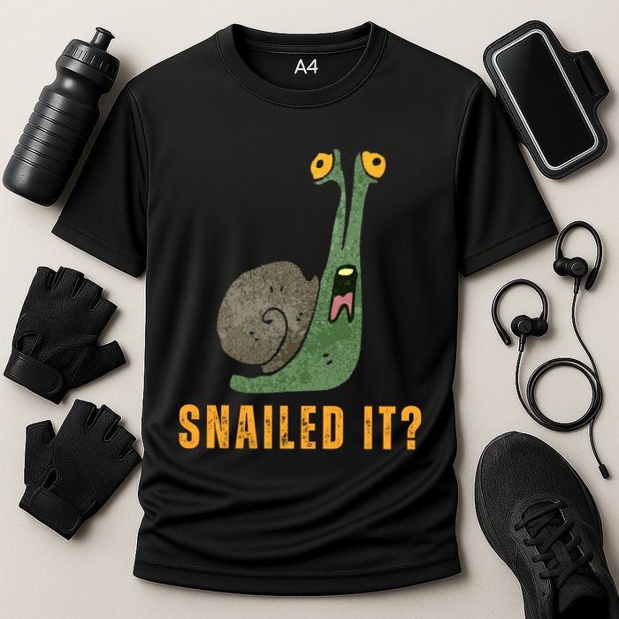 Snailed It Funny Snails Snail Lovers Performance Shirt